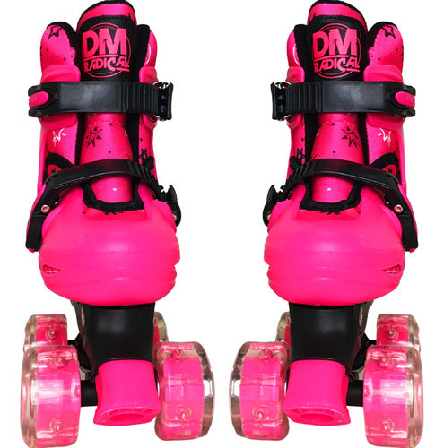 Patins Roller Ajustavel Com Kit De Proteção