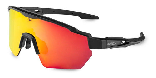 Óculos Atrio Sprinter Lite Kit 3 Lentes Black Red - Bi235 Cor da armação Preto Cor da lente Laranja-claro