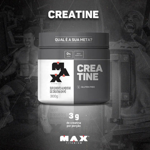 Creatina 300 Gr - Max Titanium Sabor Sem sabor