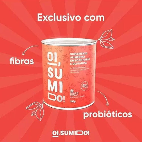 Suplemento Em Pó Oi Sumido Probióticos Sabor Abacaxi Com Hortelã Em Lata De 225g