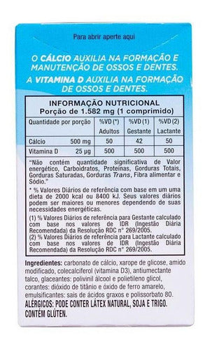 Os-cal D 500mg/1000ui 60 Comprimidos Sanofi
