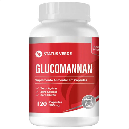 Glucomannan 120 Cápsulas 500mg - Status Verde