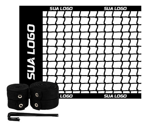 Rede Futvolei Oficial Personalizada + Fita De Marcação 9x18m