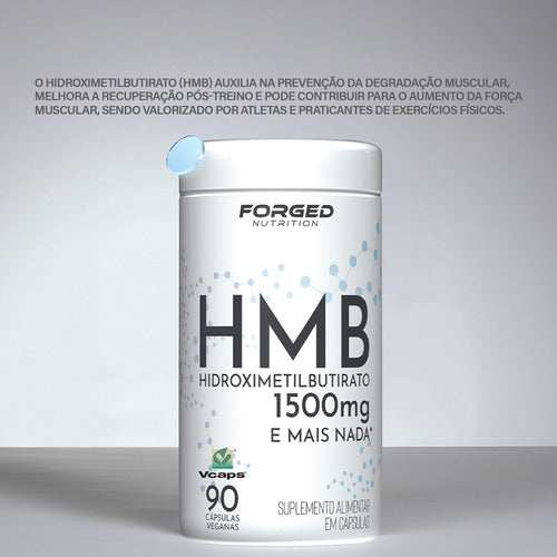 Hmb 1500mg 90 Vegan Caps - Forged Nutrition Sabor Sem sabor