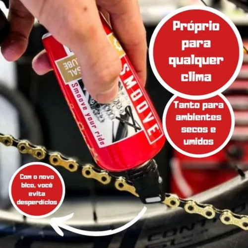 Smoove Chain Lube óleo lubrificante lube 125 ml cera corrente