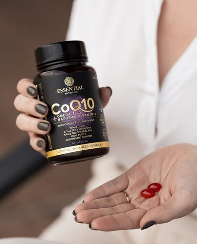 Suplemento en cápsula Essential Nutrition Coenzima Omega 3 coenzima sabor essential x 60g