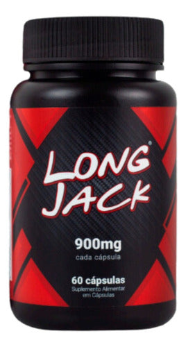 Long Jack sem sabor 60 cápsulas frasco de 900 mg