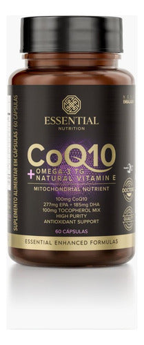 Coq10 + Ômega 3tg + Vitamina E 60 Caps - Essential Nutrition Sabor Sem sabor