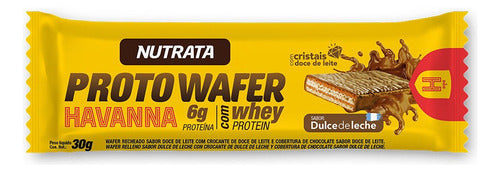 Proto Wafer Protobar Havanna Caixa 12 Unidades - Nutrata Sabor Doce de leite