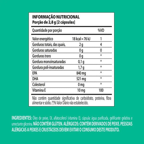 Ômega 3 TG 1360mg Ultra Concentrado 60 cápsulas Nutrify