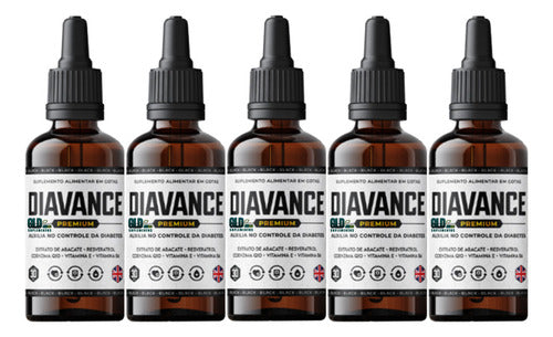 5x Frascos Diavanci Premium -melhor Com O Açúcar Controlado