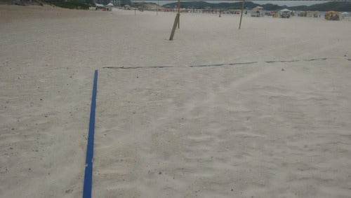 Rede De Beach Tênis Oficial + Cabo De Aço + Marcação