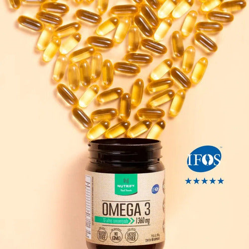 Ômega 3 TG 1360mg Ultra Concentrado 60 cápsulas Nutrify