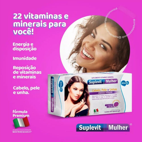 Suplevit Mulher 60 Cápsulas Cada