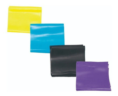 Kit Faixas Elásticas 5 Intensidades Thera Band Fisioterapia