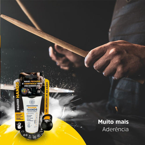 3un Gel Secativo Para Mãos Pauher Hands 60ml Pegada Esportes