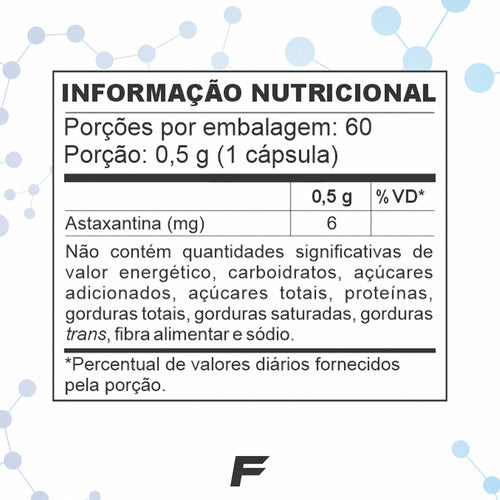 Astaxantina 6mg Alta Concentração 60 Vcaps Forged Nutrition Sabor Sem sabor