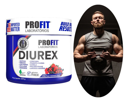 Diurex Chá Diurético Termogênico Detox 200g - Profit Sabor Frutas vermelhas