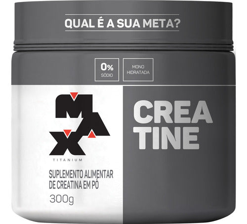 Creatina Monohidratada 100% Pura 300g - Max Titanium Sabor Sem sabor