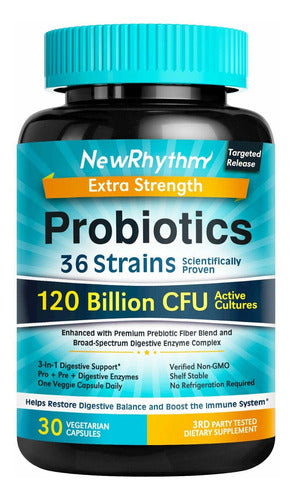 Suplemento en cápsula NewRhythm Probióticos de 30 un