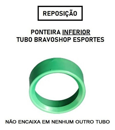 Ponteira Inferior Reposição Tubo Coletor Bravoshop Esportes