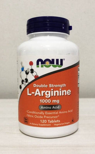 L-arginine 1000mg 120 Tabs Arginina Força Dupla - Now Foods