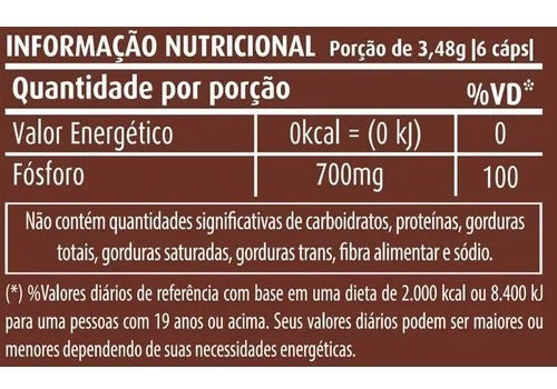 Suplemento Em Cápsulas Apisnutri Encapsulados Alimentar Fósforo Minerais/vitaminas Sabor Natural Em Pote De 200g 60 Un