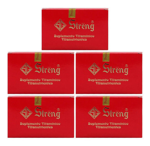 Streng Suplemento Vitaminico 16 Frascos 5ml Kit 5 Unidades