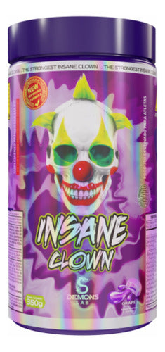 Pré Treino Insane Clown 350g Demons Lab Sabor Grape