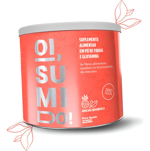 Suplemento Em Pó Oi Sumido Probióticos Sabor Abacaxi Com Hortelã Em Lata De 225g