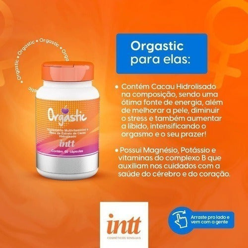 Orgastic Cápsulas Suplemento - Intt Cosméticos