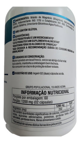 Kit/ 3 Magnésio Dimalato 360 Cáps 600mg Floral Ervas