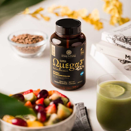Super Ômega 3 Tg 1000mg 180 Caps Essential Nutrition Sabor 180 Softgels