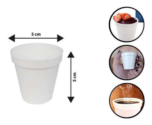 Copo Térmico De Isopor 70ml Com 1000uni Descartável
