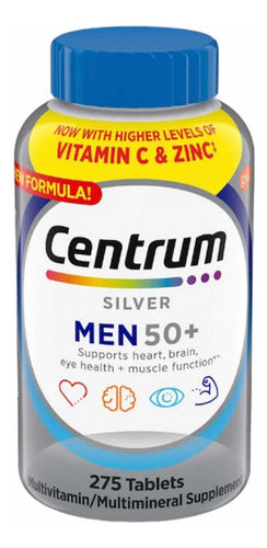 Multivitamínico Centrum Silver Men 50+ 275 Tablets Sabor Without flavor