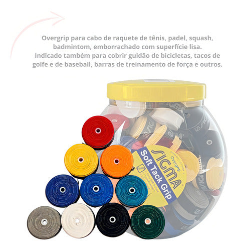 Kit 3 Overgrips Sigma Tackysoft Surface P/ Esporte C/raquete