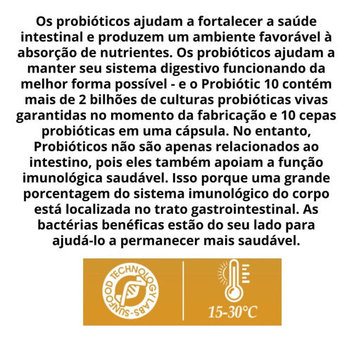 Suplemento Em Cápsulas Probiotic Nutrivitalle Probióticos Sem Sabor
