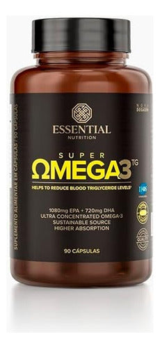 Super Omega 3 Tg 1000mg Essential Nutrition 90 Cápsulas
