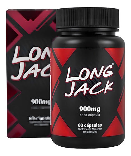 Long Jack sem sabor 60 cápsulas frasco de 900 mg