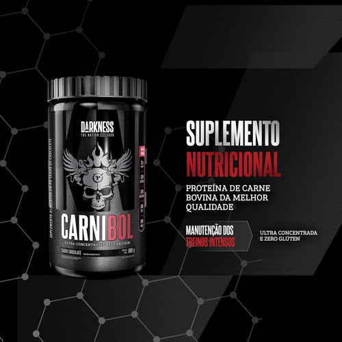 Darkness Carnibol Proteína Ultra Concentrada Chocolate - 900g