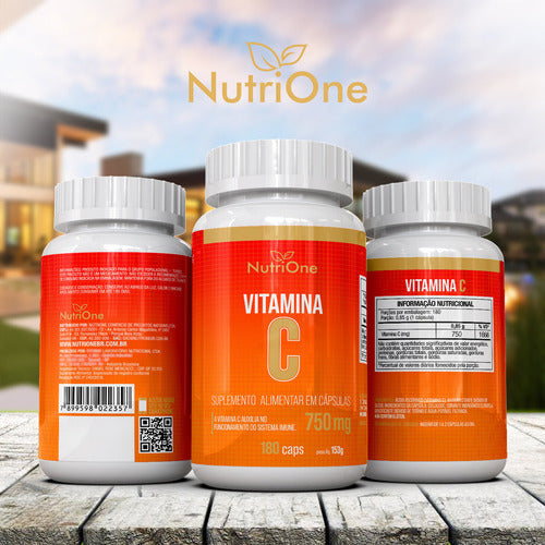 Vitamina C 750mg 180 Cápsulas - Nutrione