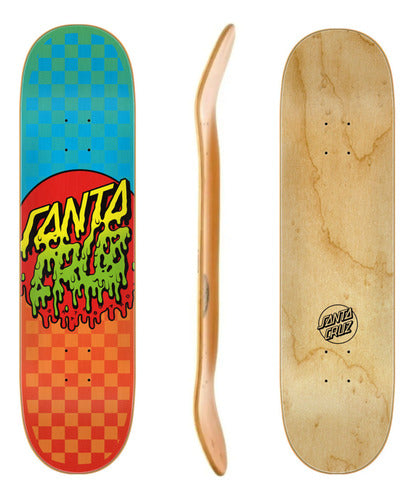 Skate Santa Cruz Completo 8,0mm Truck Istronger139 Fiberglas