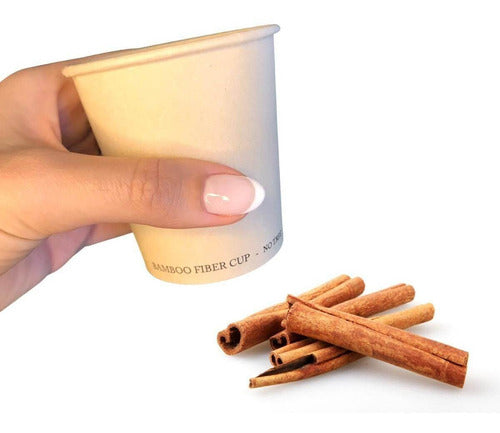 Copo Fibra Bambu 210ml - Cx 100 Unidades Biodegradável