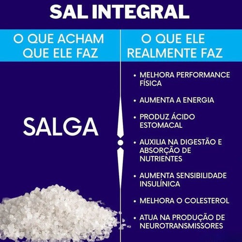 Sal Marinho Integral Moído Natural 2kg Quanqton Ocen Salt