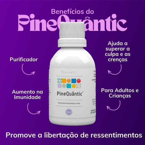 Pinequantic Floral Gotas Sublingual 50ml Fisioquântic Sabor Neutro