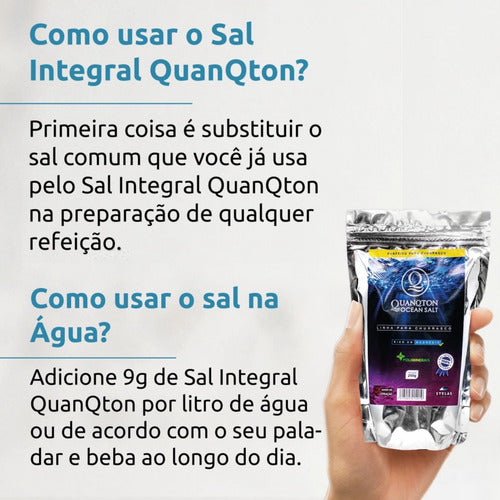 Sal Marinho Integral Moído Natural 2kg Quanqton Ocen Salt