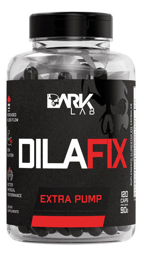 Vasodilatador Dilafix Extra Pump 120 Caps Dark Lab Sabor Sem sabor