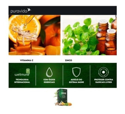 Immune Essential Guard Puravida 60caps, Mult. Vit. Imunidade Sabor Neutro