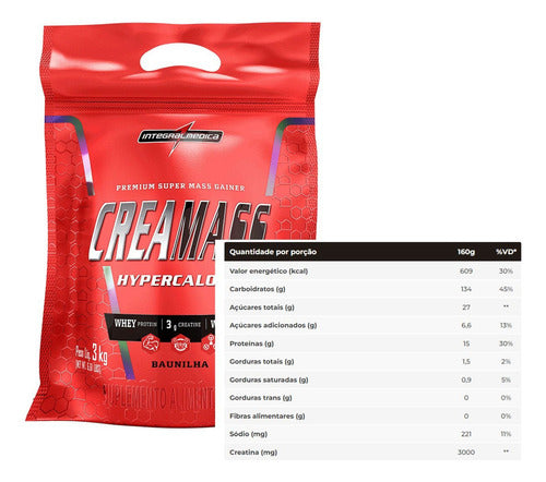 Creamass Hipercalórico Pouch Baunilha 3kg Integralmédica