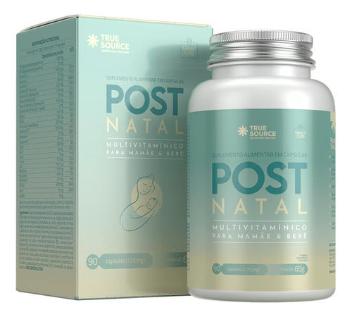Multivitamínico Post Natal 90 Cápsulas True Source Sabor Sem Sabor